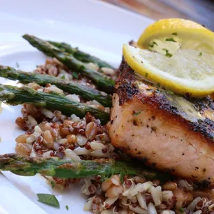 Salmon and quinoa entree