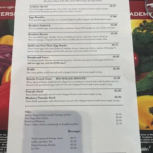 03/10/23 breakfast menu