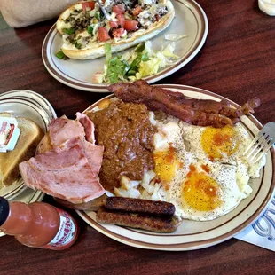 Famous Big Sam Breakfast  best deal $8 n change Mega Deal  Everyday