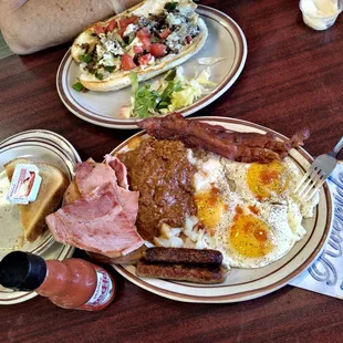 Famous Big Sam Breakfast  best deal $8 n change Mega Deal  Everyday