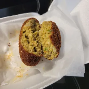 Inside the  Crab Cake