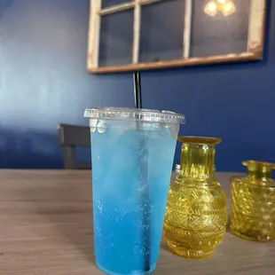 Italian Soda with Red Bull no cream.