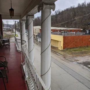 The view from the balcony