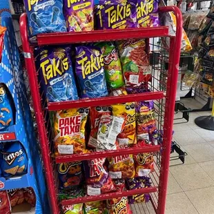 a grocery store with a variety of snacks
