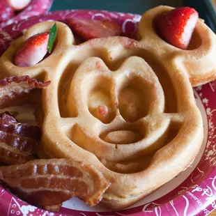 waffles, food