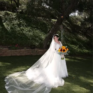 Sunflower bridal bouquet