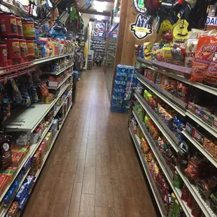 a view of a grocery store aisle