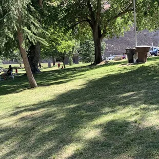 Lots of trees and shade available.