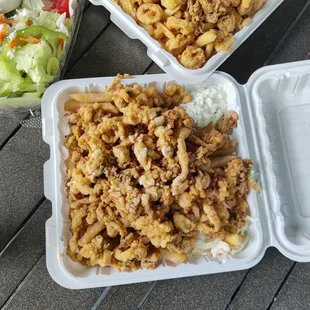 Fried clam platter