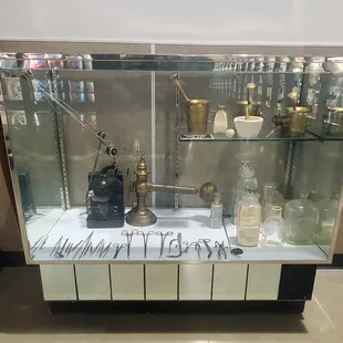 Apothecary display case