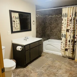 Bathroom clean and ready