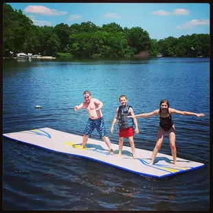Guests of all ages enjoy time on our SplashMat!