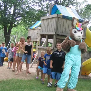 Dance the bunny hop with Riverside Rabbit and his Kidz Club