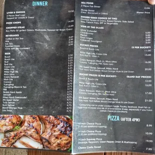 Dinner and pizza is great!!!