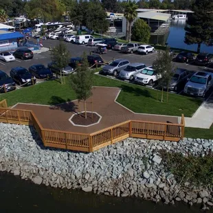 Fishing Deck located near the Riverside RV Park