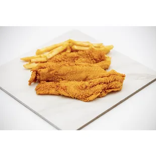 a plate of fish and chips