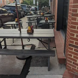Outside seating