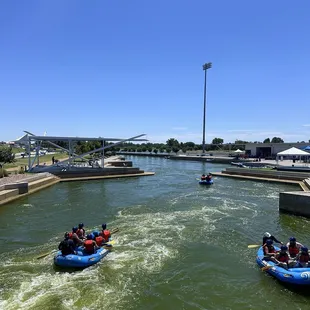 Rafting view from bridge