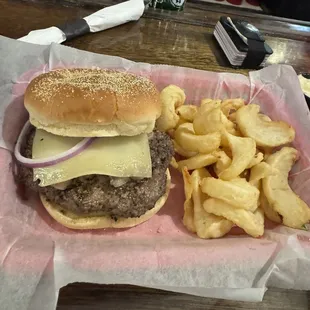 Mushroom onion 1/2lb burger