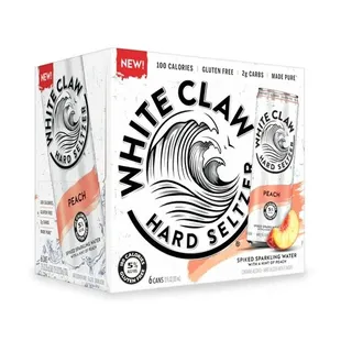New! White Claw Peach and Blackberry in 6 packs!
