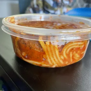 Small Spaghetti and Meatballs