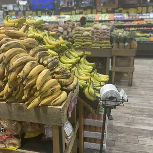 a display of bananas