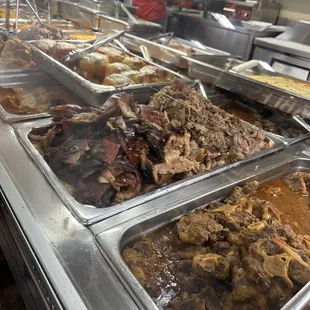 a variety of food items