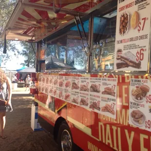 One of the food trucks brought in for the Octoberfest