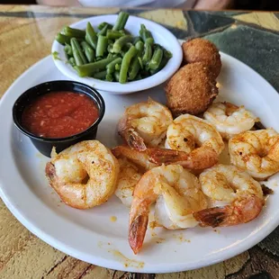 Broiled shrimp