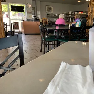 a view of the dining room