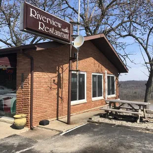 the front of the restaurant