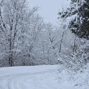 Take a walk along the trails to the cliffs for breathtaking views, whether sun or snow