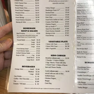 a menu for a sandwich shop