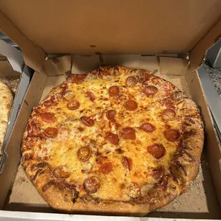 Cheese and 1 Topping Pizza and Cheesebread