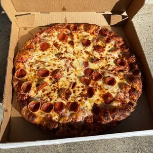 Really good pepperoni pizza.