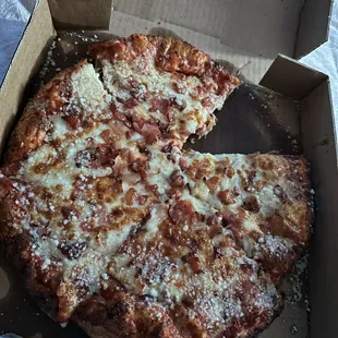 1 topping pizza with butter garlic cheese crust!
