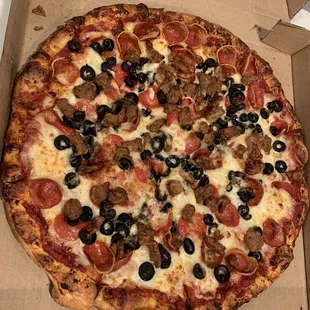 pizza, food