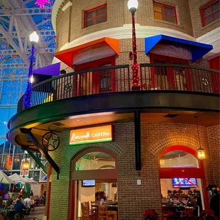 the front of the restaurant
