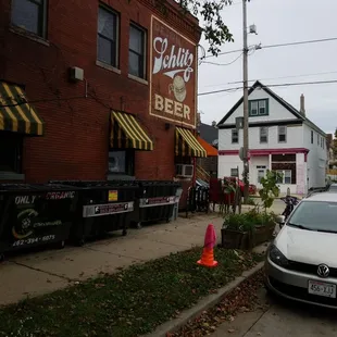 a car parked on the side of the road