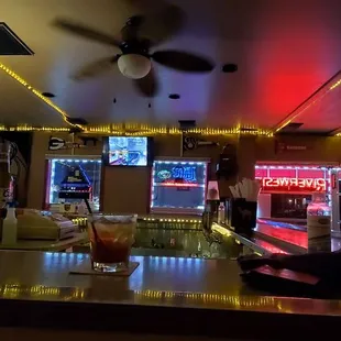 a man at the bar