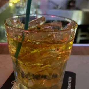 That&apos;s a lot of ice in my Maker&apos;s Mark.