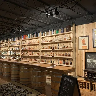 the tasting area of the winery