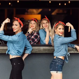 Since the 1940&apos;s Rosie the Riveter stood as a symbol for women&apos;s independence. When you enter our doors Rosie&apos;s will surround you!