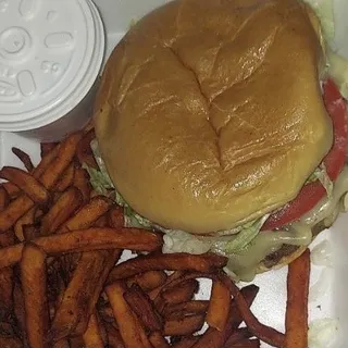 Garlic Parm Mushroom Burger