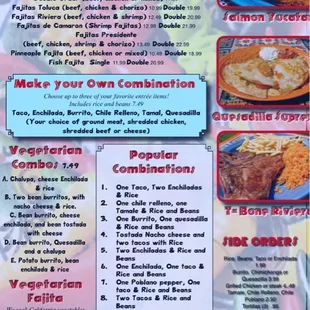 Fajitas &amp; combos