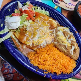 Lunch enchiladas supreme