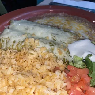 Chicken enchiladas