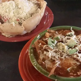 Tuesday Taco :) large portion of foods. I got the ground beef taco salad and Tortilla soup. I liked both.