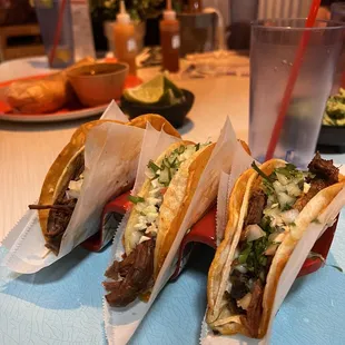 Quesabirria tacos with goat meat