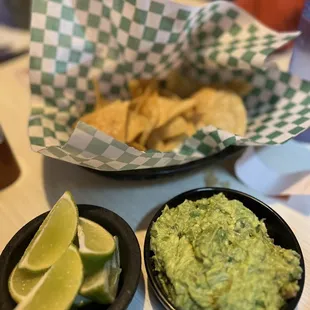 Chips and guacamole